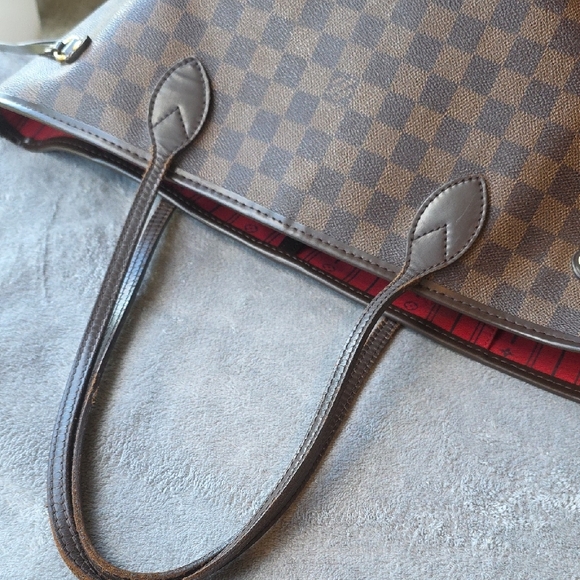 Neverfull Louis Vuitton Brown Damier MM Tote with Dust Bag! - Picture 6 of 14